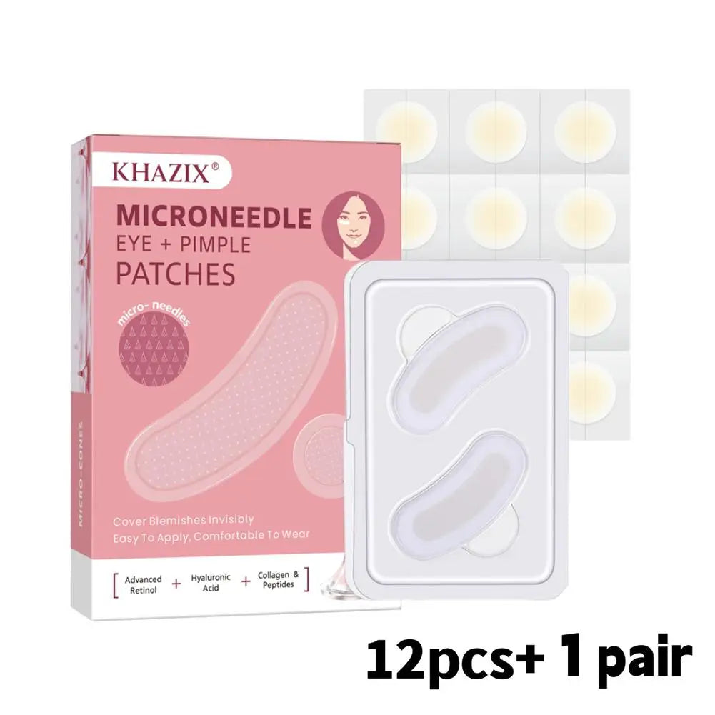 Microneedle Eye Mask & Acne Patch Combo | Hydrating Set Eye Mask & Acne Patch QXL