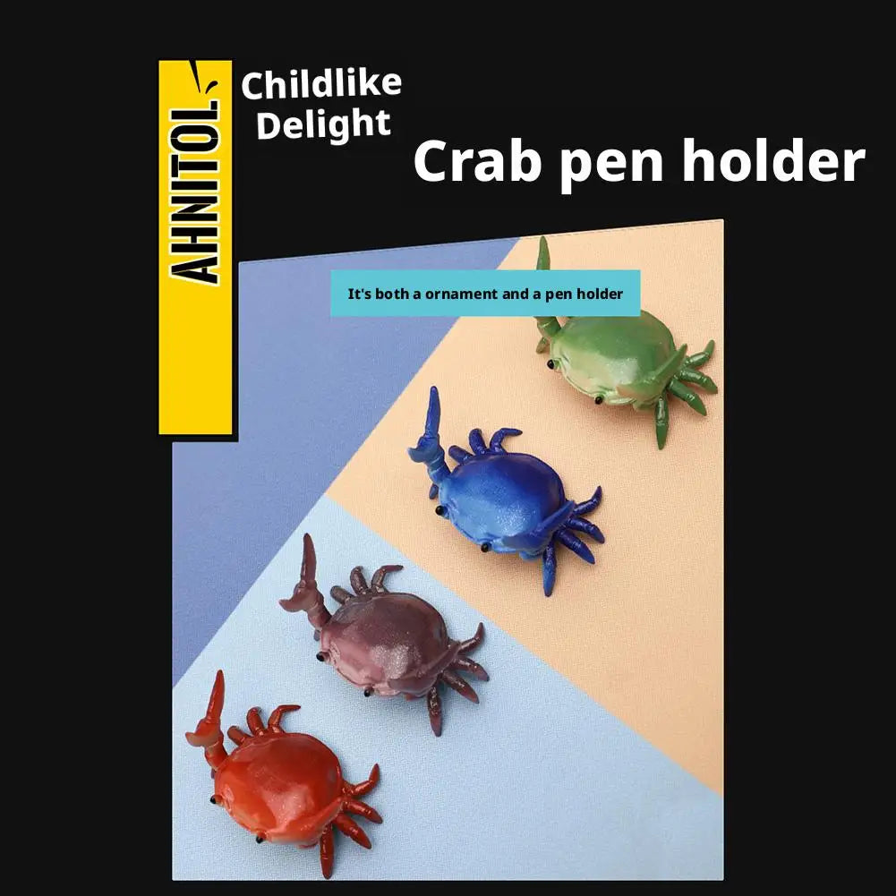 Creative Crab Pen Holder | Desk Organizer & Decor Ornament Novelty Pen Holder QXL