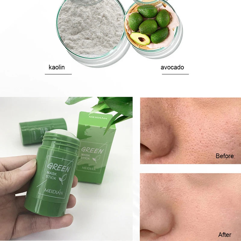 Green Tea Cleansing Mud Mask – Pore Care & Moisture 40g Cleansing Face Mask QXL