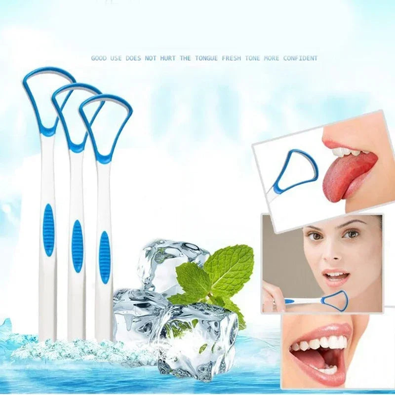 Tongue Scraper Cleaner | Silicone Brush for Fresh Breath Tongue Scraper QXL