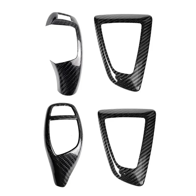 Carbon Fiber Gear Shift Knob Cover Trim for BMW F-Series LHD Car Interior Trim QXL