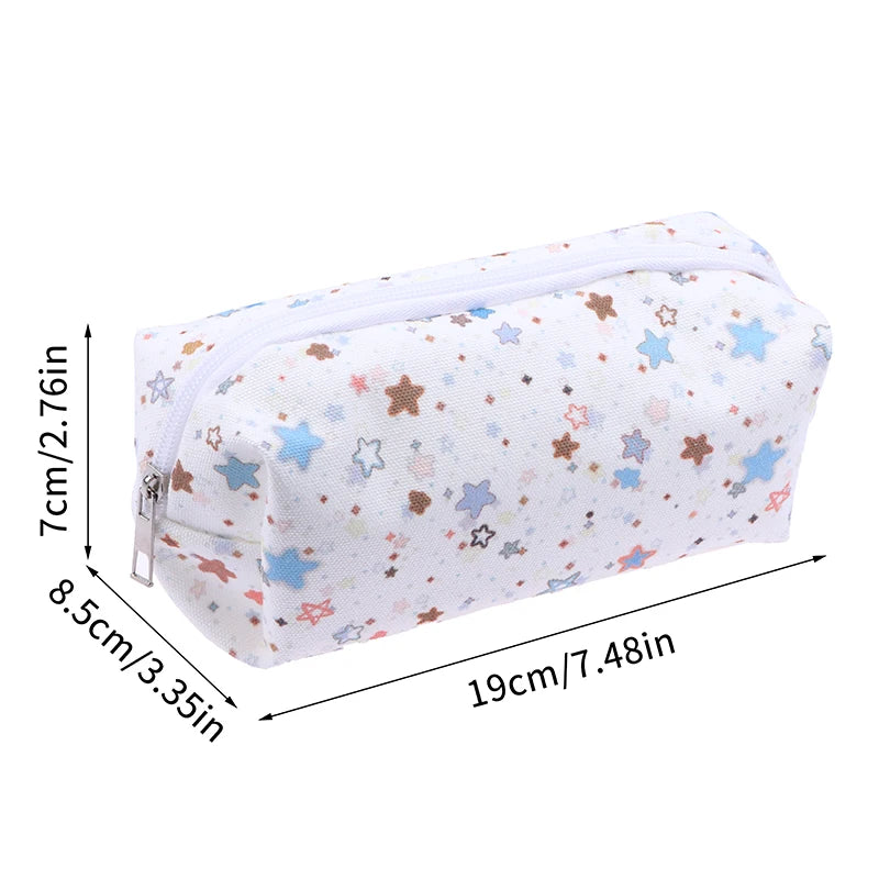 Canvas Star Pencil Case – Large Capacity Pen & Stationery Bag Pencil Case QXL