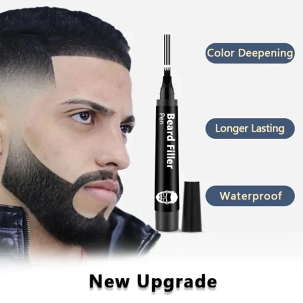 4-Tip Waterproof Beard Filler Pen & Brush Kit | East Moon Beard Filler Pen QXL