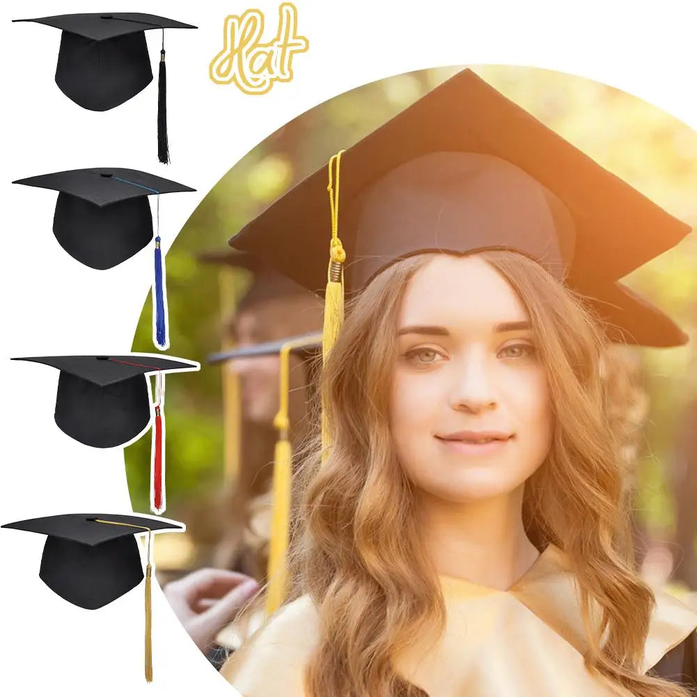 Graduation Cap with Tassel | Adjustable Bachelor's Hat Graduation Cap QXL