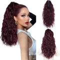 Shmacax 18in Water Wave Claw Clip Ponytail Hair Extension Clip-In Hair Extension QXL 12