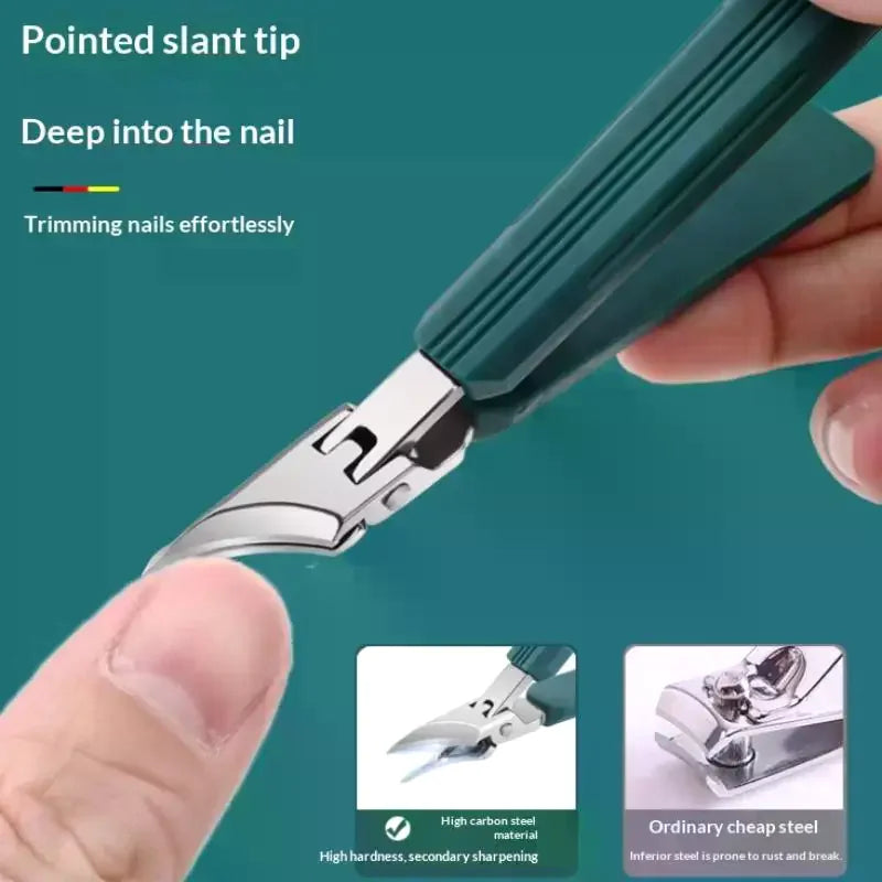 AACAR Wide-Jaw Anti-Splash Nail Clipper Kit | 3-Piece Set Nail Clipper Kit QXL