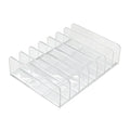 7-Section Clear Acrylic Makeup Organizer & Display Stand Makeup Organizer Stand QXL L 7 grid