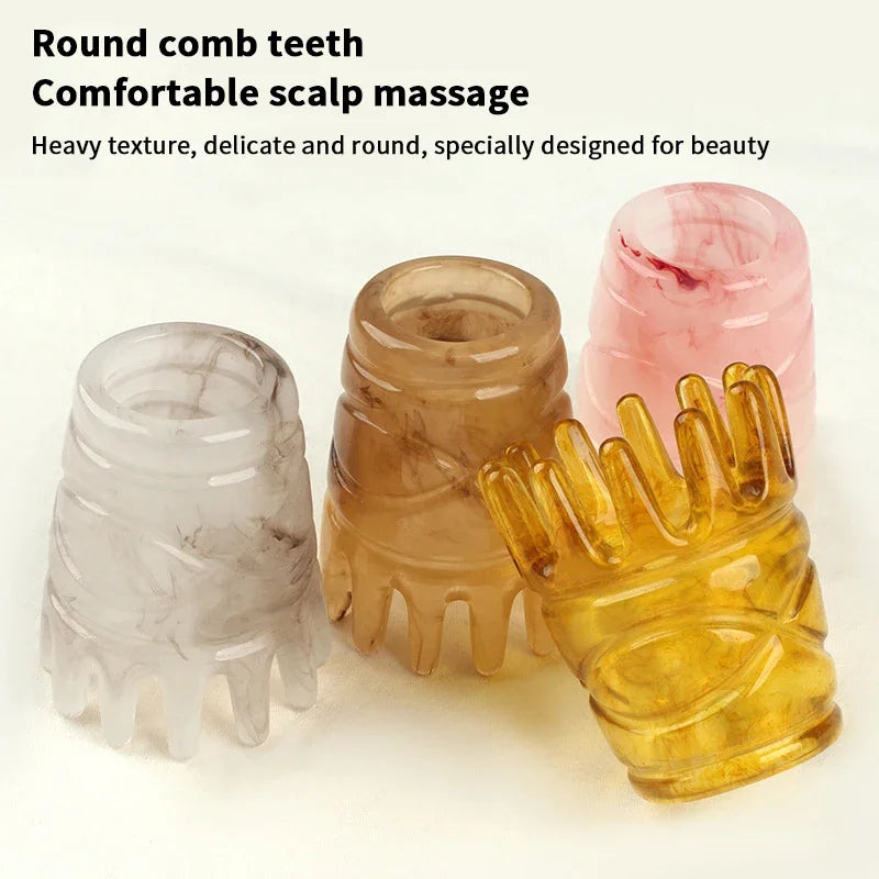 Resin Scalp Massage Comb | Gua Sha Head Massager Tool Scalp Massage Comb QXL