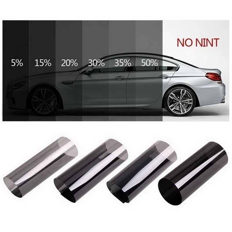 1/5/15/25/35% VLT Car Window Tint Film 50cm×3m UV Protection Heat Insulation Privacy Sun Shade Glass Sticker Foils QXL