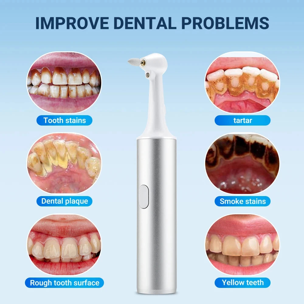 Electric Teeth Polisher & Whitening Cleaner – 5 Brush Heads Electric Teeth Polisher QXL