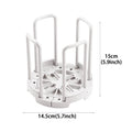 Telescopic Bowl & Plate Holder | Adjustable Kitchen Rack Kitchen Dish Rack QXL White
