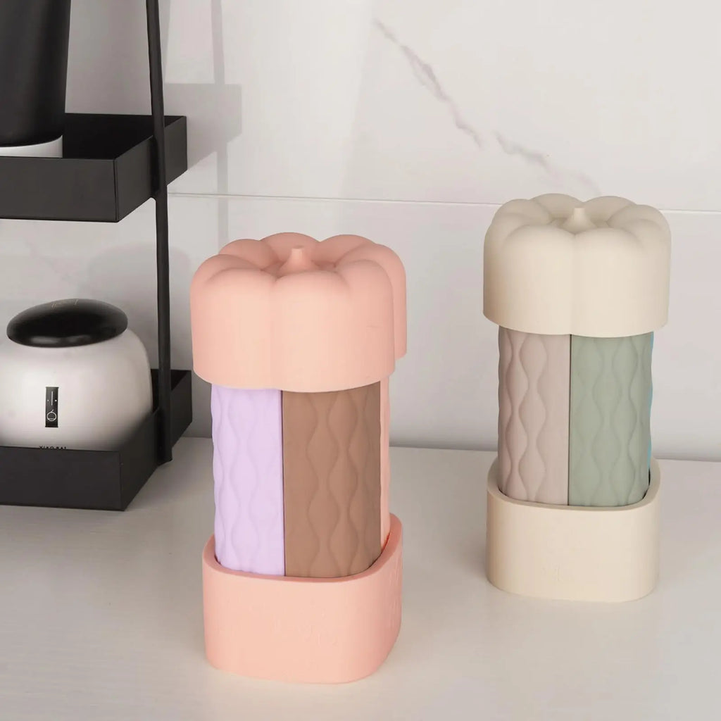 4-in-1 TSA Approved Silicone Travel Bottles for Toiletries Travel Bottle Set QXL