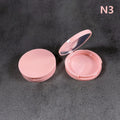 Refillable Pressed Powder Compact Jar with Vanity Mirror Refillable Powder Compact QXL N16