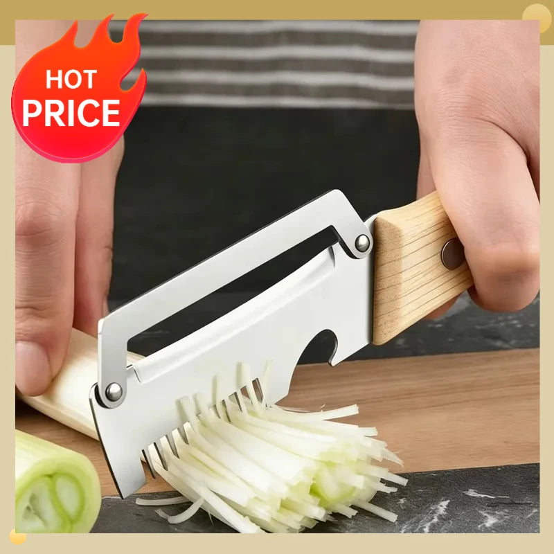 Stainless Steel Vegetable Peeler with Wooden Handle Vegetable Peeler QXL