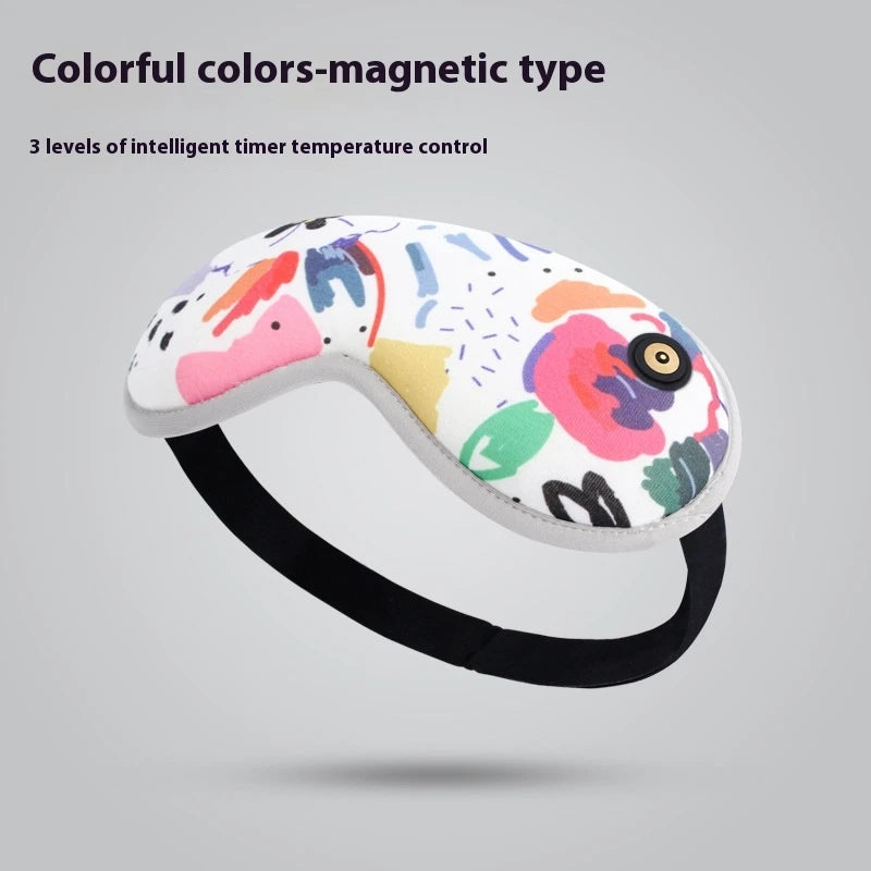 USB Heated Steam Eye Mask 3D Magnetic Sleep Warmer | Blackout Heated Eye Mask QXL A11-binfense