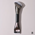 Double-Ended Makeup Brush – Powder, Blush & Contour Dual-End Makeup Brush QXL B