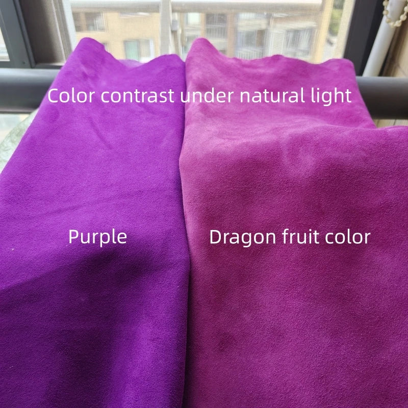 Dragon Fruit Suede Sheepskin Leather 0.6–1mm | DIY Craft Craft Leather Hide QXL