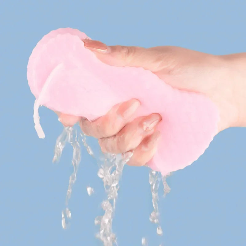 Pink Magic Exfoliating Bath Sponge | Body Scrub All Ages Exfoliating Bath Sponge QXL
