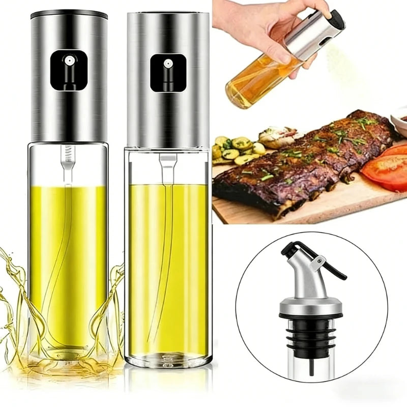 Glass Oil Spray Mister | Olive Oil Sprayer for Kitchen & BBQ Oil Spray Mister QXL
