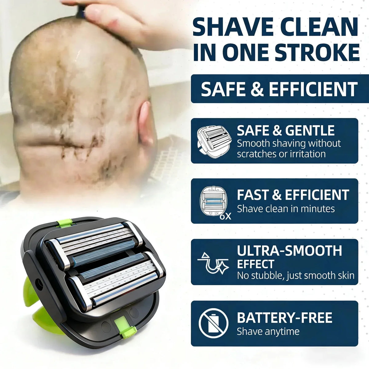 Multi-Blade Waterproof Shaver for Men & Women | Wet & Dry Waterproof Shaver QXL