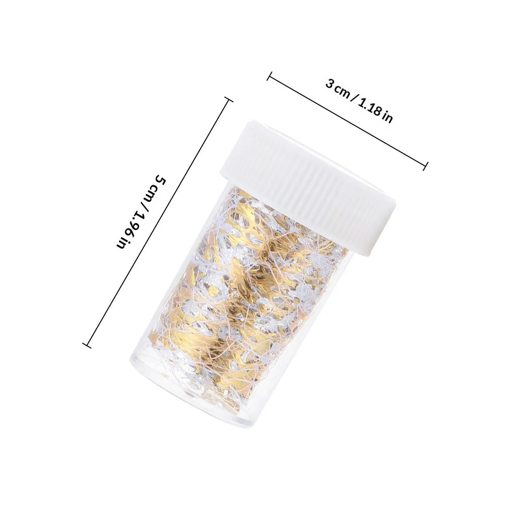 6-Pack Gold Foil Mesh Nail Art Decorations | DIY Manicure Set Nail Art Decoration QXL