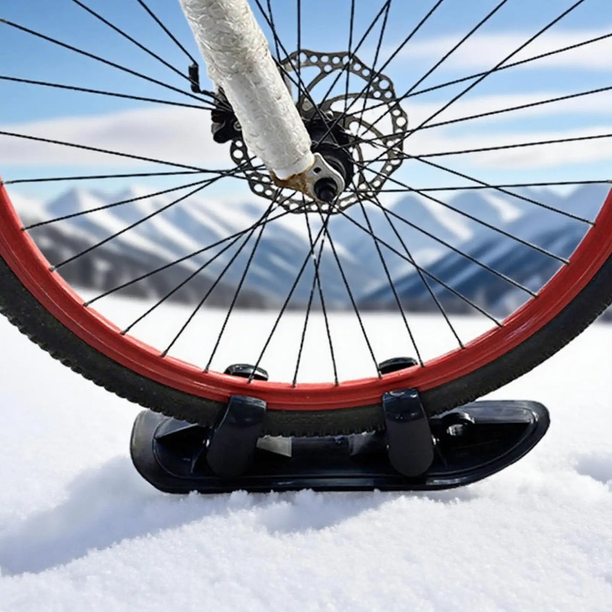 2-in-1 Stroller Ski Sled Conversion Attachment for Scooters Ski Sled Attachment QXL