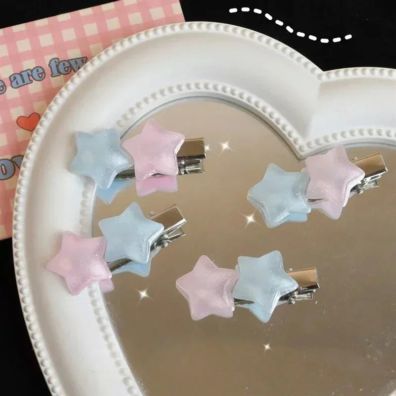 Jelly Pentagram Duckbill Hair Clip | Cute Bangs Side Clip Hair Clip QXL
