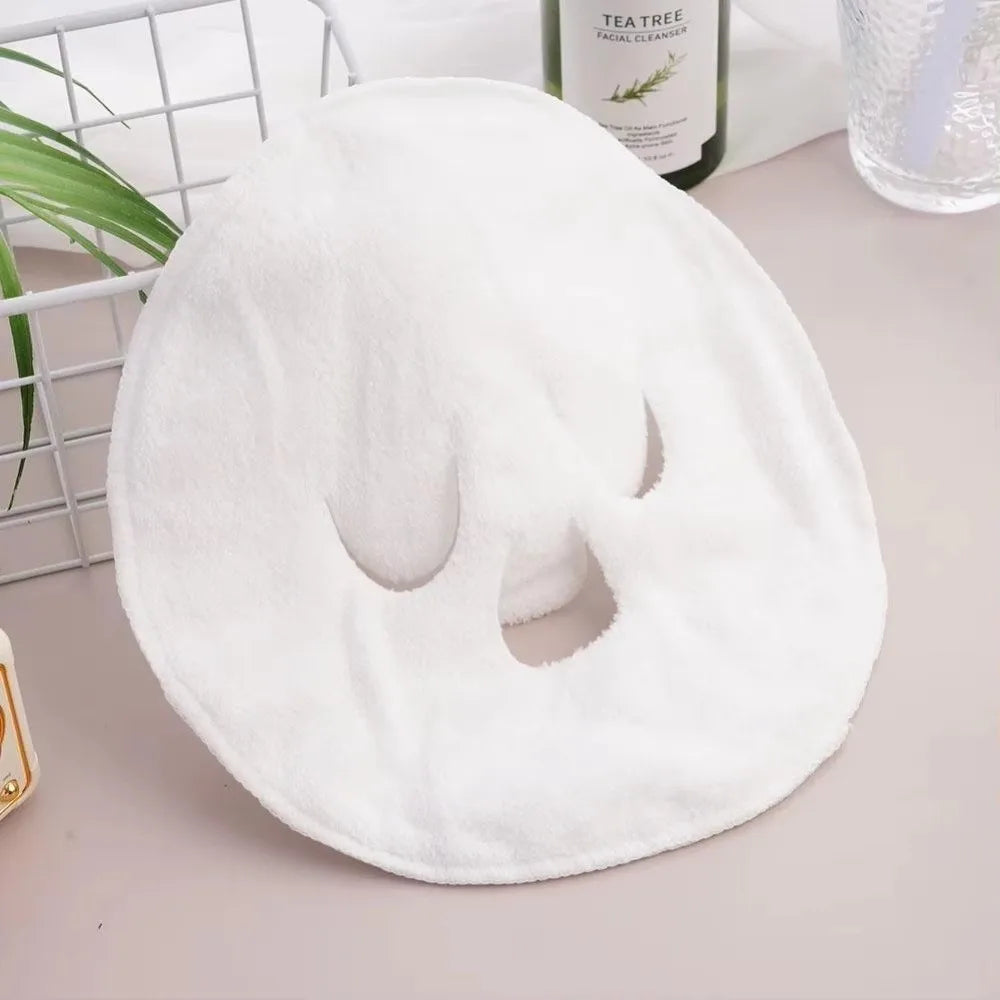 Hot & Cold Compress Face Towel | Reusable Coral Fleece Steam Compress Face Towel QXL