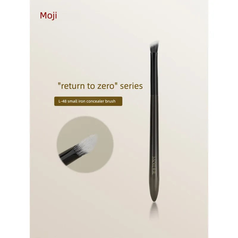 Moji L48 Small Concealer Brush | Wool Fiber & Metal Handle Concealer Brush QXL