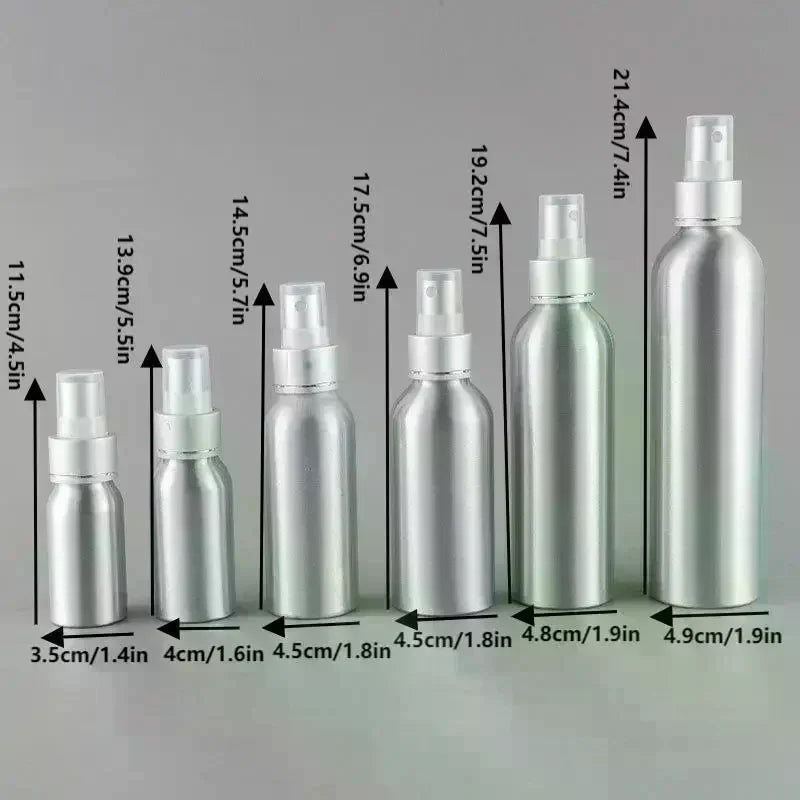 Empty Aluminum Spray Bottle | Metal Atomizer 50–250ml Metal Atomizer Bottle QXL