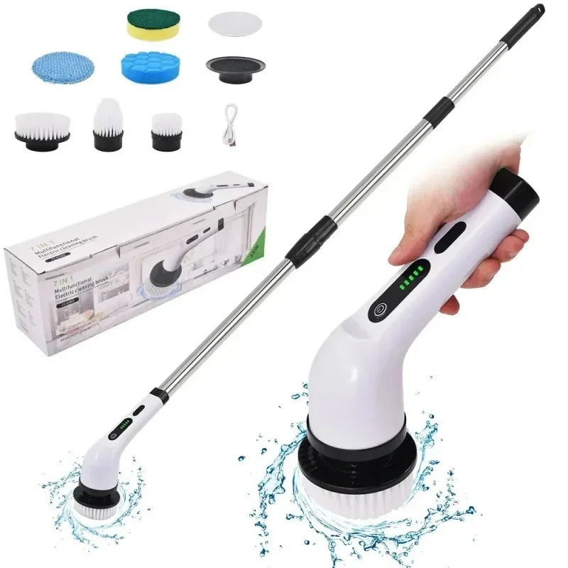 Cordless Electric Spin Scrubber | Power Brush for Tile & Grout Electric Spin Scrubber QXL