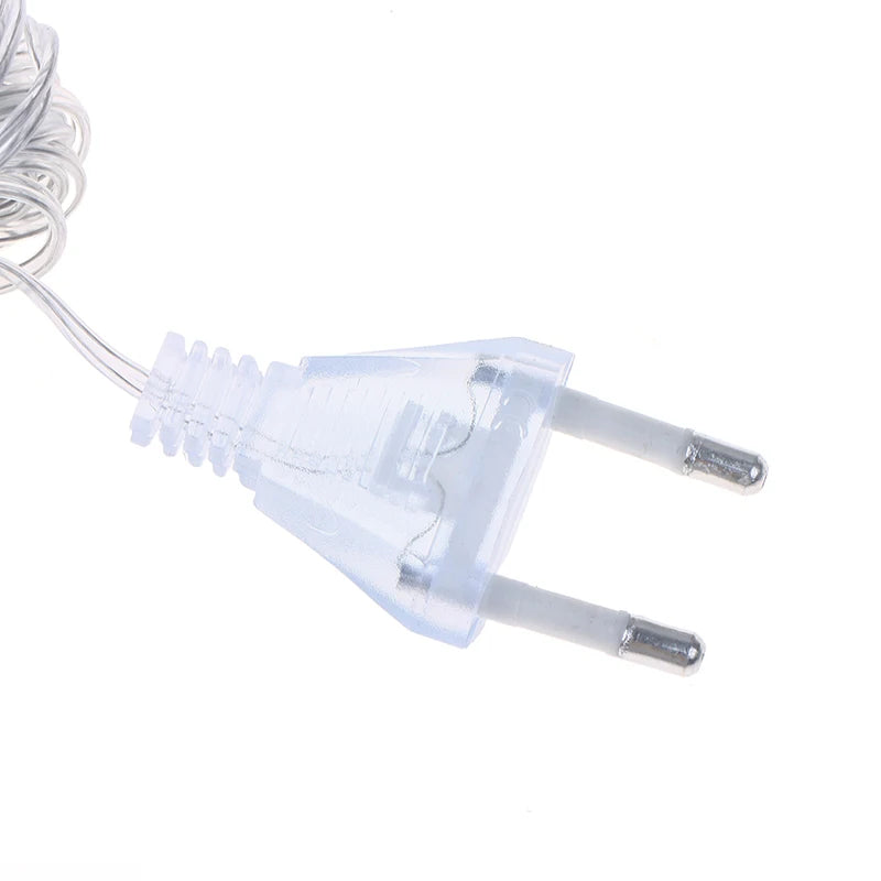 3M 5M Clear Extension Cord EU US Plug for LED String Lights Light Extension Cord QXL