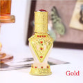 8mL Arabian Antiqued Metal Refillable Perfume Bottle | Gift Perfume Bottle QXL Gold