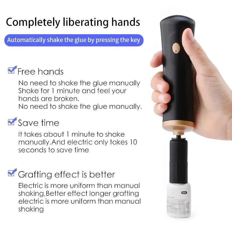 Electric Glue Shaker for Lash Glue, Nail Polish & Tattoo Ink Electric Beauty Shaker QXL
