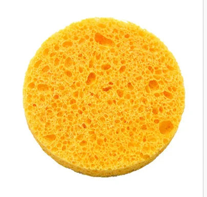 Natural Cellulose Facial Cleansing Sponge Pads | 5–10 Pack Facial Cleansing Sponge QXL An Yellow 5pcs