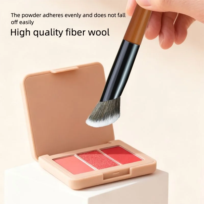 Angled Blush & Contour Brush | Highlighter & Setting Powder Angled Makeup Brush QXL