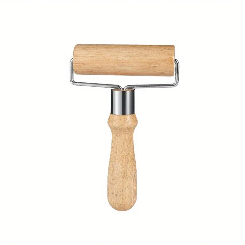 Wooden Rolling Pin for Baking | Thick Handle Dough Roller Wooden Rolling Pin QXL 1pc