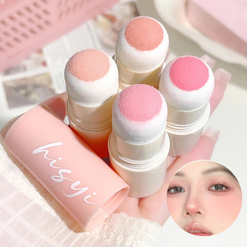 HISYI Cloud Velvet Blush Stick | Dual-Use Lips & Cheeks Cream Blush Stick QXL