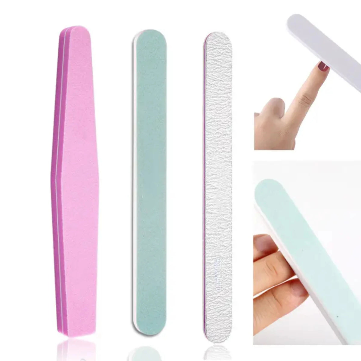 3-Piece Manicure Set | Nail File, Buffer & Pedicure Kit Manicure Pedicure Set QXL 3 Pcs Set