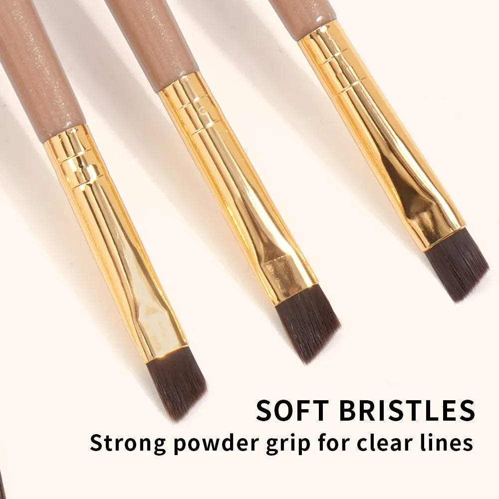 MAANGE 5-Pc Double-Ended Eyebrow & Eyeshadow Brush Set Eye Makeup Brush Set QXL