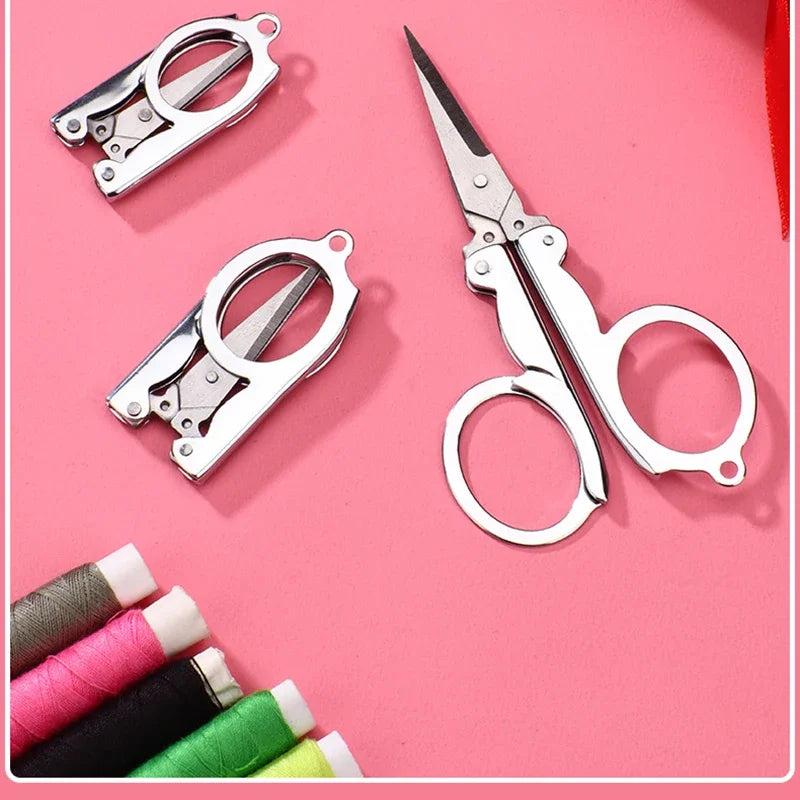 Mini Folding Scissors | Travel Embroidery & Thread Snips Folding Scissors QXL