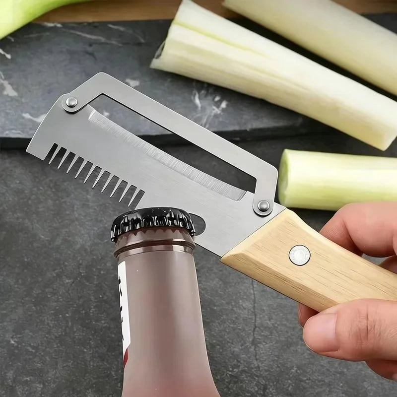 Stainless Steel Vegetable Peeler with Wooden Handle Vegetable Peeler QXL