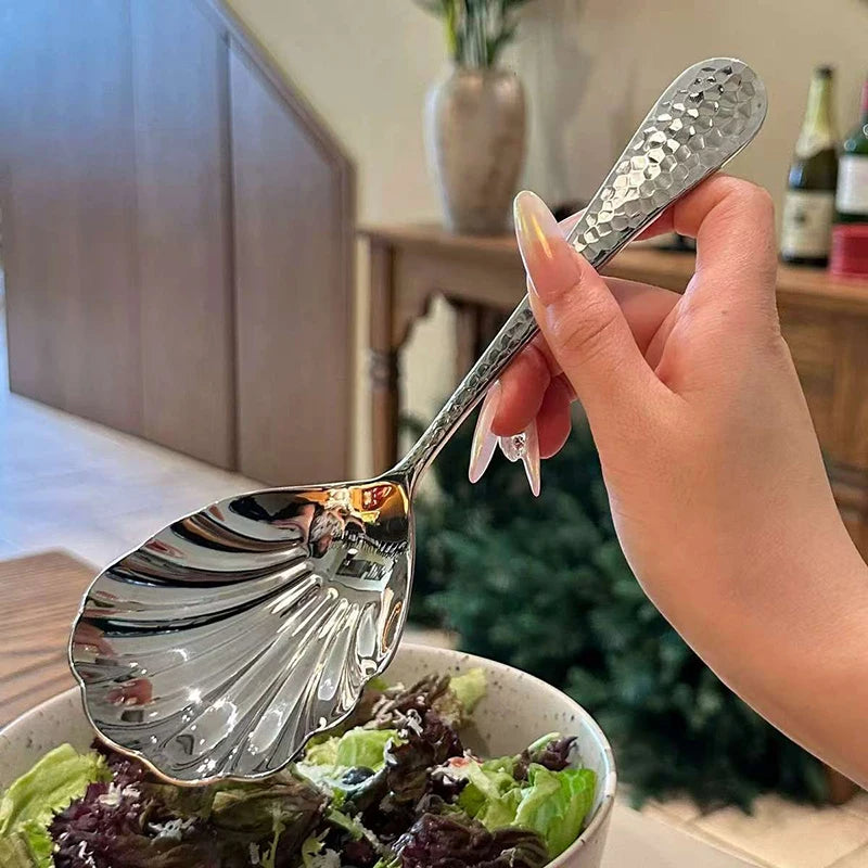 Stainless Steel Long Handle Spoon | Soup, Stirring & Dessert Kitchen Spoon QXL