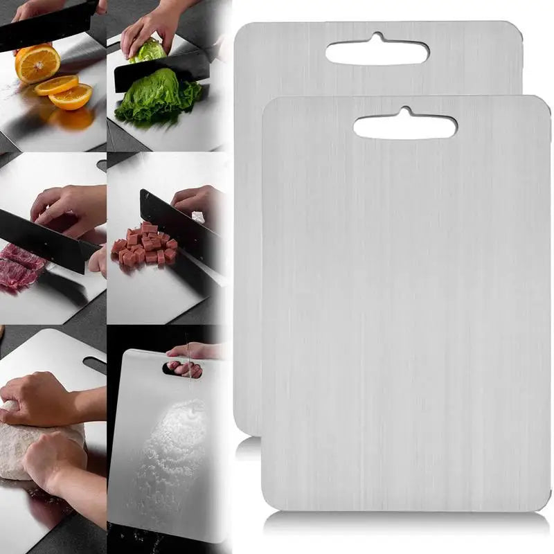 Double-Sided Titanium Steel Cutting Board | 5 Sizes Kitchen Cutting Board QXL