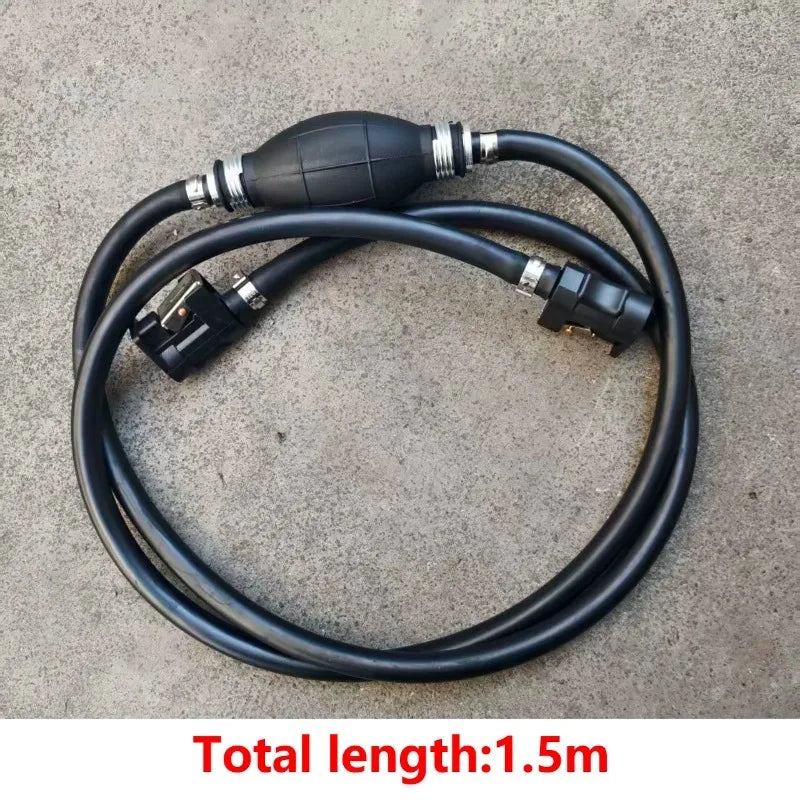 1.9m Outboard Fuel Line Kit 6mm/8mm Hose & Primer Bulb Marine Fuel Line Kit QXL