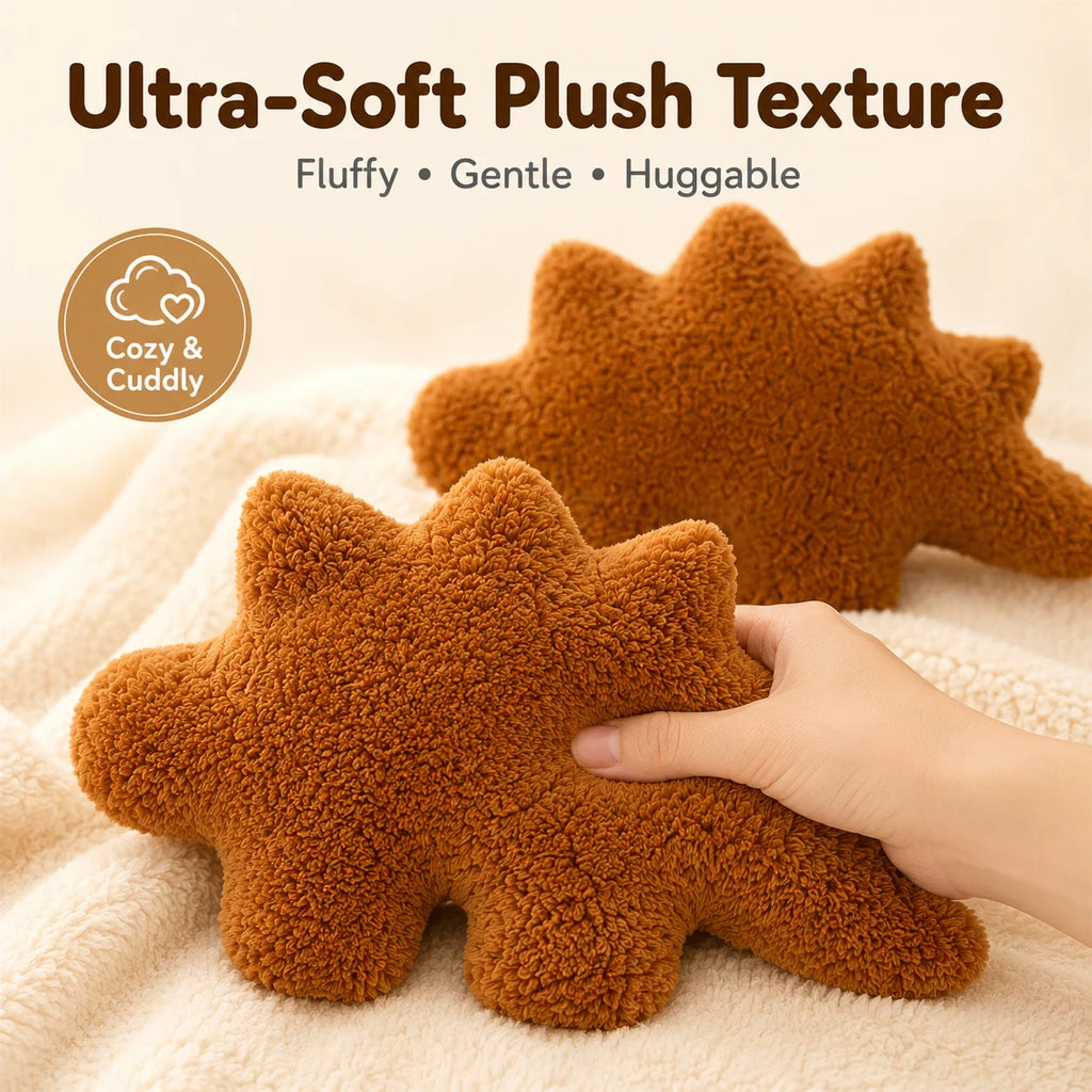 Dinosaur Nugget Plush Pillow | Soft Stuffed Dino Toy Stuffed Plush Pillow QXL