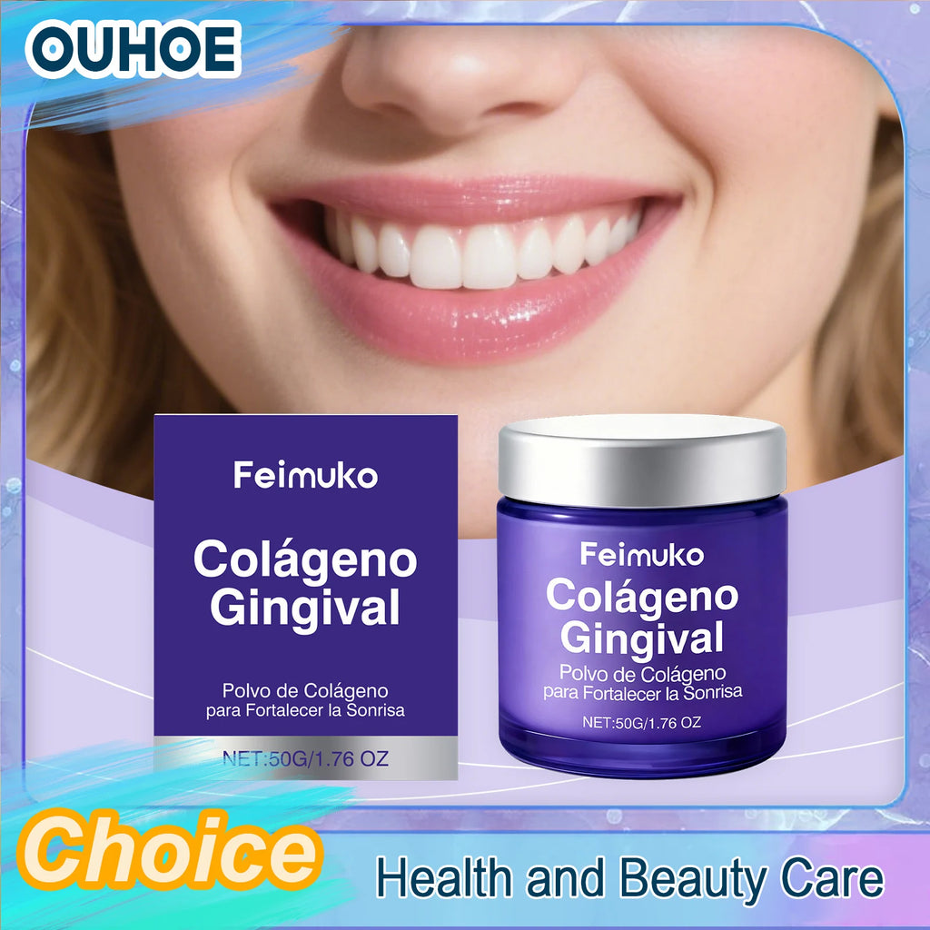 Collagen Tooth Care Powder – Whitening & Enamel Support 50g Tooth Whitening Powder QXL