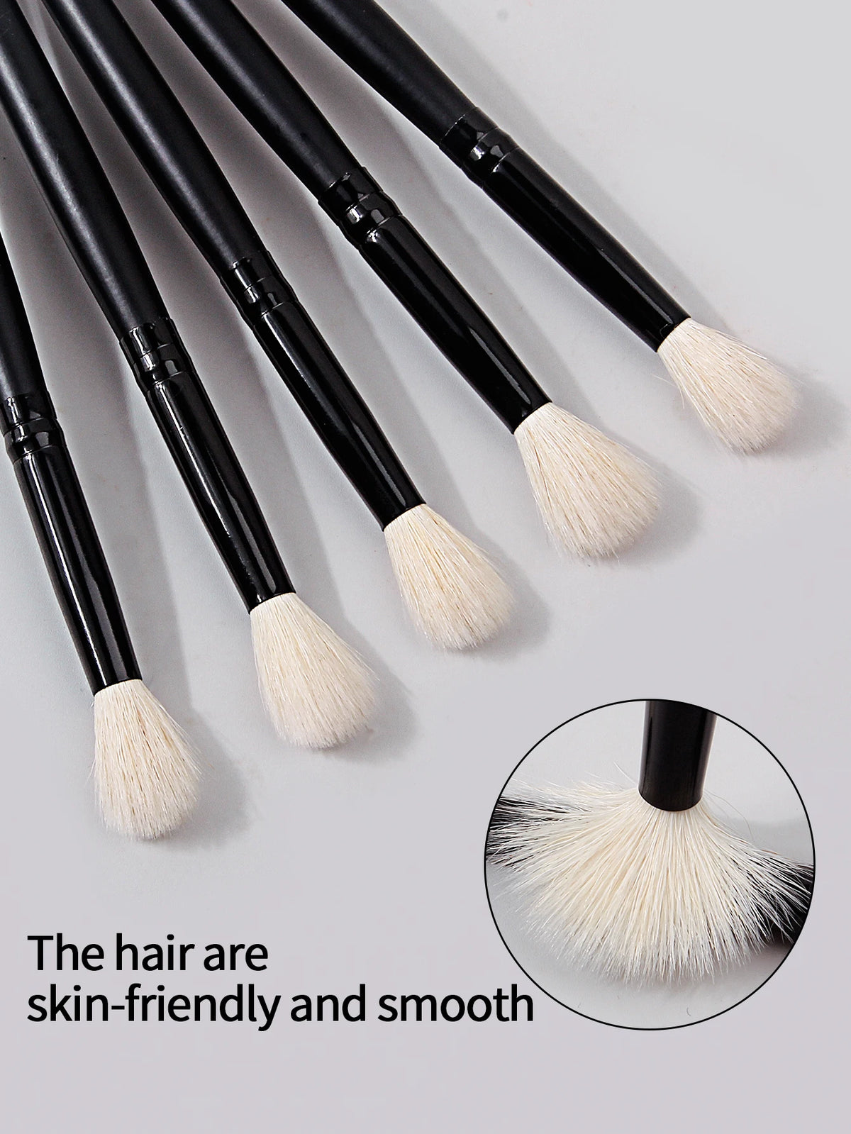 KOSSHOW 5-Piece Soft Makeup Brush Set – Blush & Highlighter Makeup Brush Set QXL