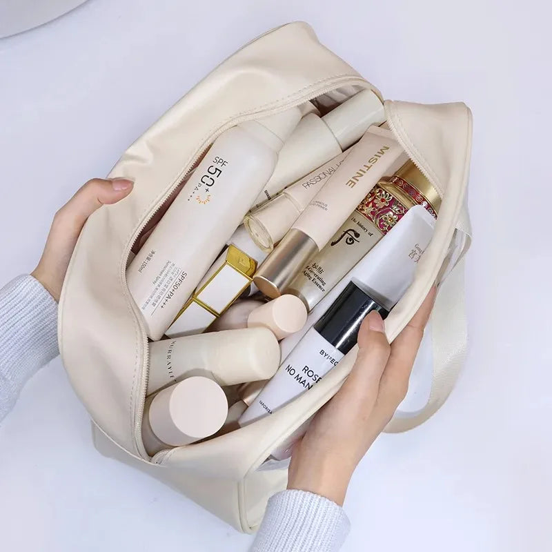 Large Transparent Travel Cosmetic Bag – Waterproof PVC Makeup Travel Cosmetic Bag QXL
