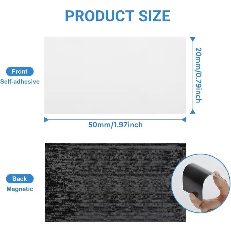 20-Pack Self-Adhesive Magnetic Strips | Residue-Free Crafts Magnetic Craft Strips QXL